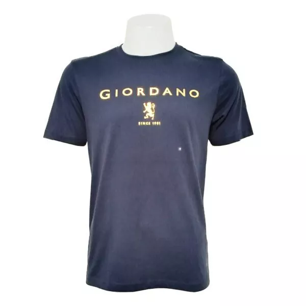 Giordano T Shirt Crew Neck For Men – Blue