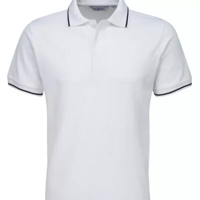 Polo Shirts for Men – White and Black tipped