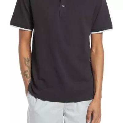 Polo Shirts for Men – Ash Grey and White tipped