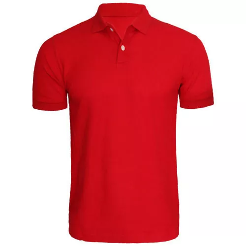 Men’s Polo Shirt – Red Slim Fit – Half Sleeves