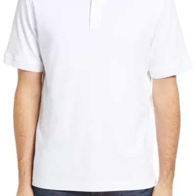 Men’s Polo Shirt – White Slim Fit – Half Sleeves