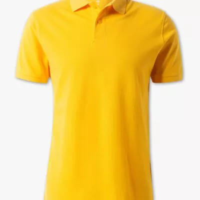 Men’s Polo Shirt – Yellow Slim Fit – Half Sleeves
