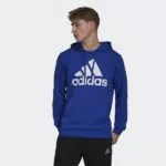 Blue Adidas Hoodie For Men – Fleece