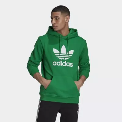 Green Adidas Hoodie For Men – Fleece