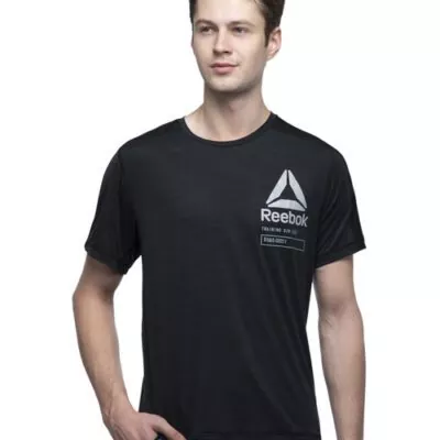 Reebok Men’s T-Shirts for Sports – Black