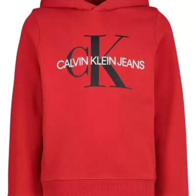 Red Calvin-Klein Hoodie For Men’s