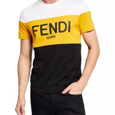Fendi Roma T-shirts For Men – Striped