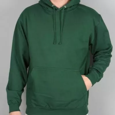 Green Plain Hoodie For Men’s – Fleece