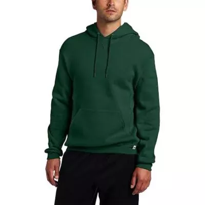 Green Plain Hoodie For Men’s – Fleece