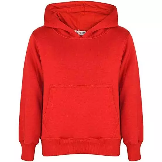 Red Plain Hoodie For Men’s – Fleece