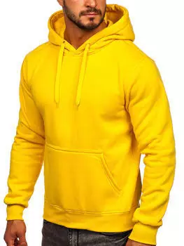 yellow-plain-hoodie