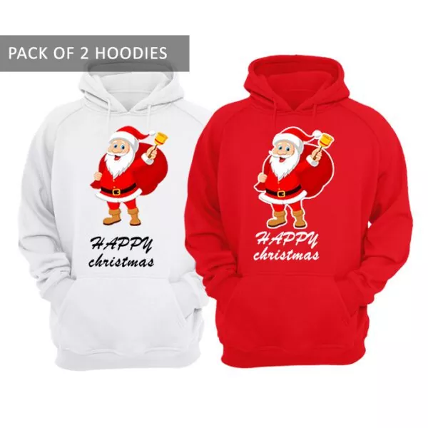 Pack of 2 Christmas Hoodies for Boys and Girls