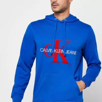 Blue Calvin-Klein Hoodie For Men’s