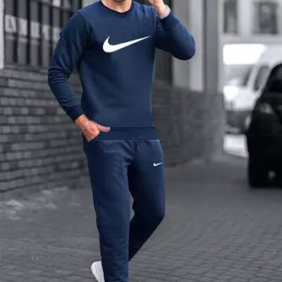 Nike Blue Tracksuits For Men’s – Fleece
