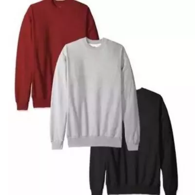 Pack of 3 Plain Sweatshirts for Boys – Fleece