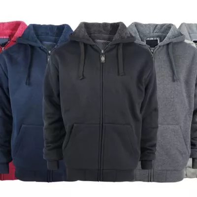 Pack of 5 Zipper Hoodies for Men – Fleece